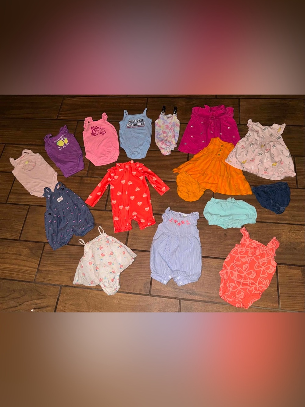 Baby girls summer clothing bundle 6-9 months